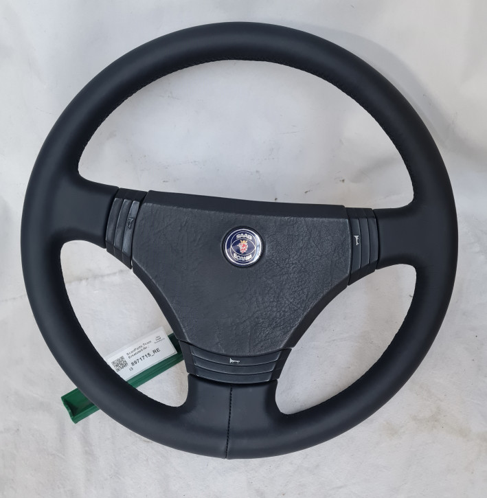 LEATHER STEERING WHEEL 3-SPOKRE 900