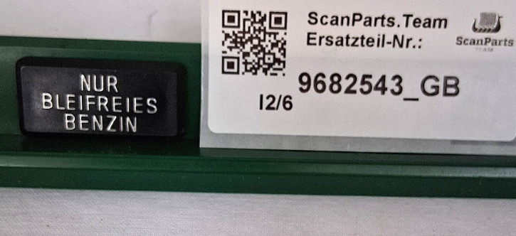 TEXTSCHILD "NUR BLEIFREIES BEZIN" 900