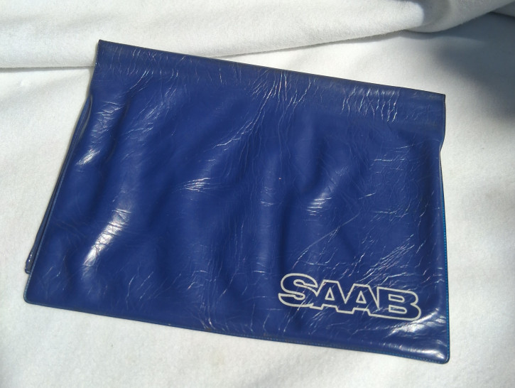 BORDBUCH MAPPE BLAU SAAB
