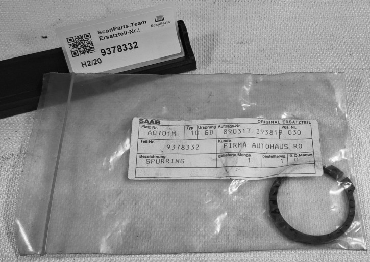 SNAP RING AXLE 9000 9-3 9-5