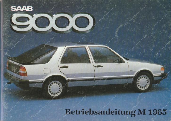 BETRIEBSANLEITUNG 9000 1985