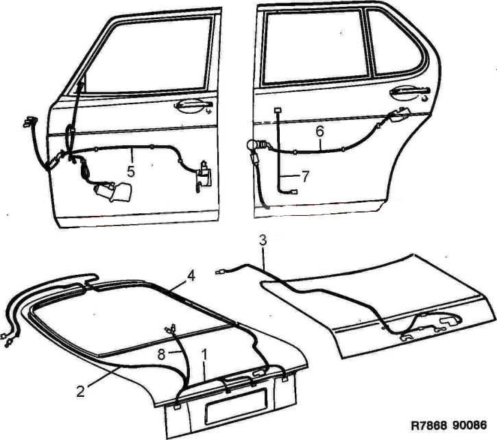 CABLE HARNESS DOOR 900