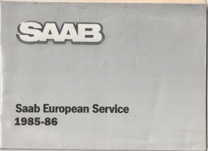 Logbook European Service Guide 1985 - 1986