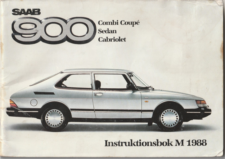 OPERATING MANUAL 900 1988 på svenska