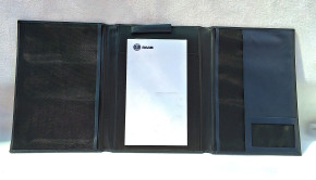 DOCUMENT WALLET LEATHER BLUE SAAB