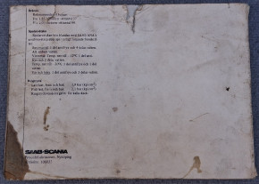 OPERATING MANUAL INSTRUKTIONSBOK 99 L AND EMS 1976