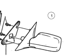 AUSSENSPIEGEL LINKS 900/II 9-3