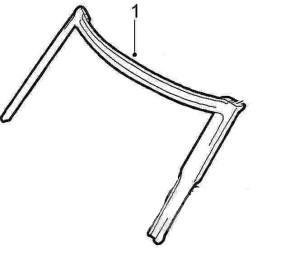 SEAL WINDSCREEN FRAME 9-3 CV