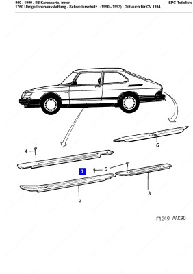 SCHWELLERSCHUTZ 900 COUPE LH